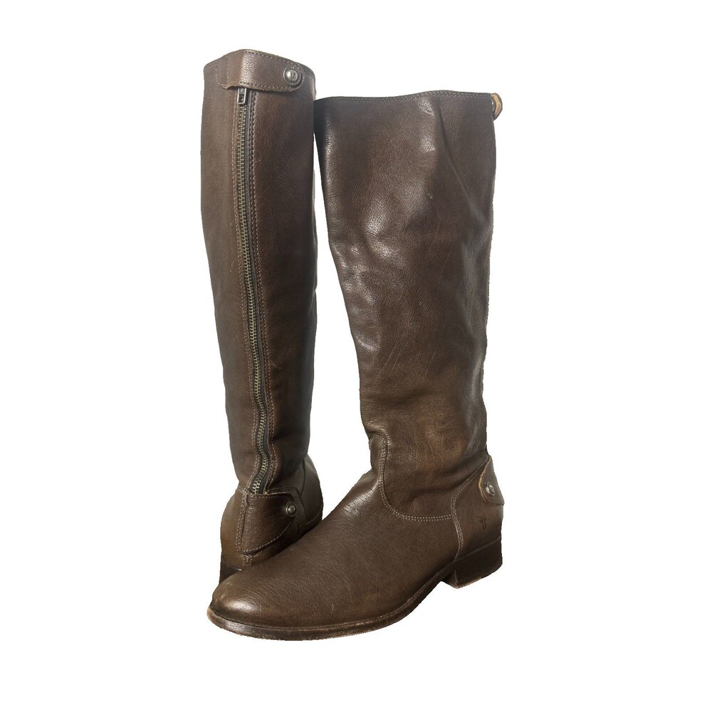 Frye Melissa Brown Leather Tall Riding Boots Women’s 9.5B Equestrian Boho